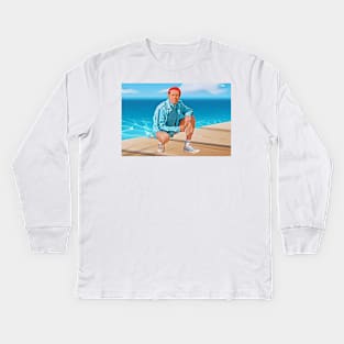 The Life Aquatic with Steve Zissou Klaus Kids Long Sleeve T-Shirt